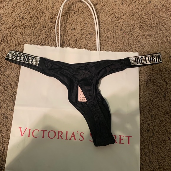 ⚡️ LAST CHANCE ⚡️NWT🖤 VS Rhinestone Shine Thong - Picture 10 of 12